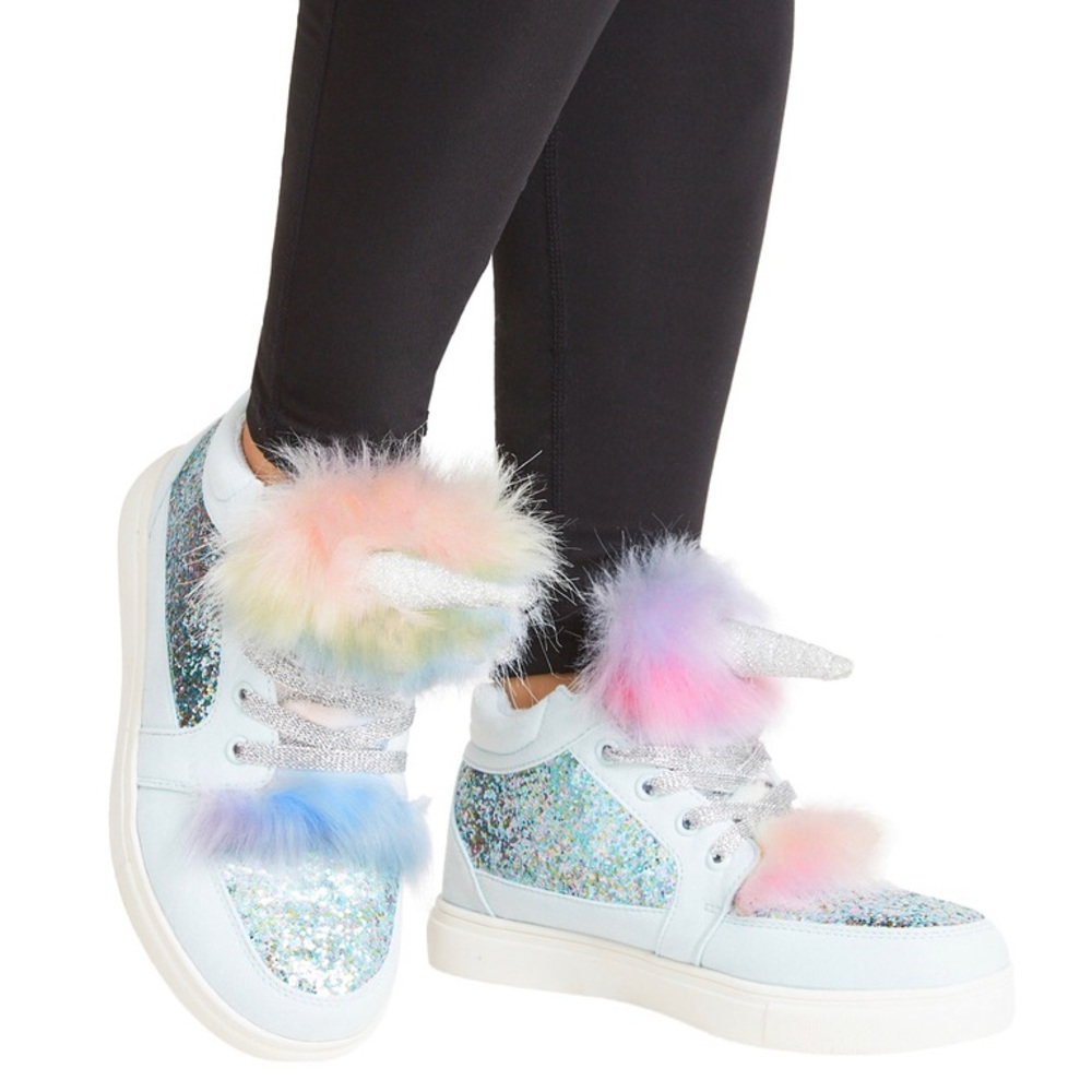 Little Girls unicorn sneakers
